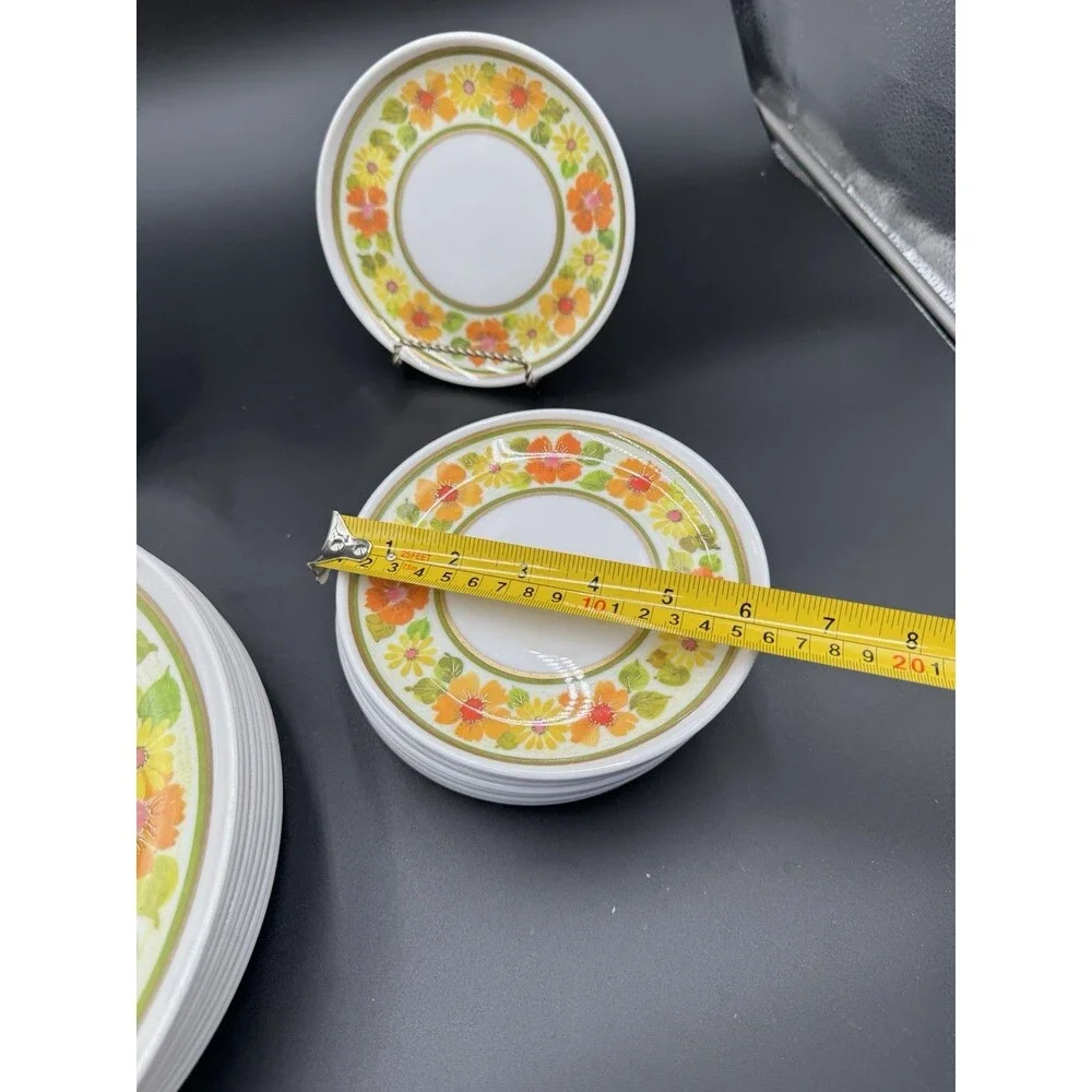 Sheffield Imperial Melamine Golden Garden Pattern. 20 Plates